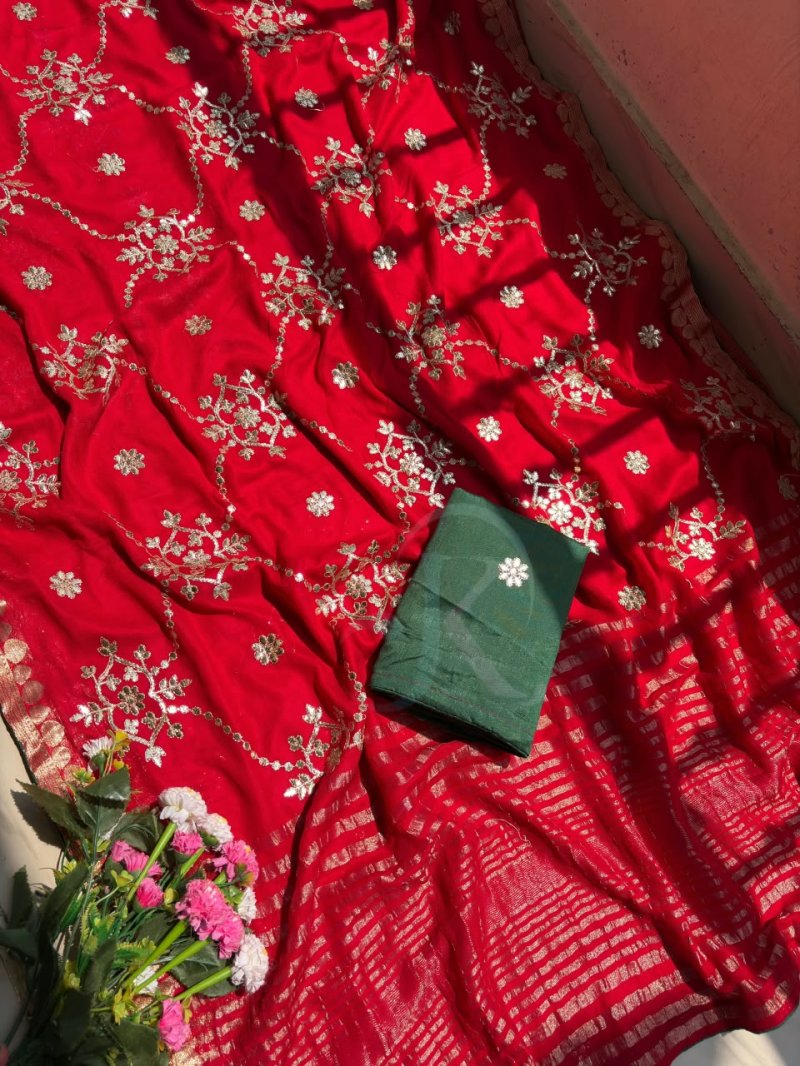 Jk 476 Viscose Weaving Border Saree